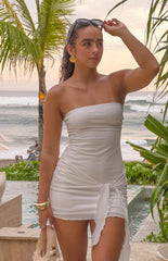 Hadlee White Strapless Mini Dress