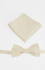 Abel Yellow Bow Tie And Pocket Square Set