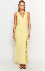 Kris Yellow Maxi Dress