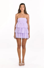 Birthday Girl Lilac Mini Party Dress