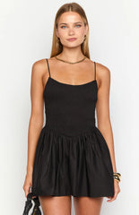 Sharmane Black Mini Dress