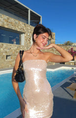 Time To Shine Gold Sequin Mini Dress