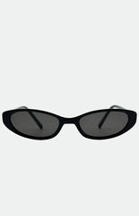 Otra Eyewear LULU Black Thin Cat Eye Sunglasses