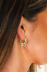 Narah Gold Hoop Earrings