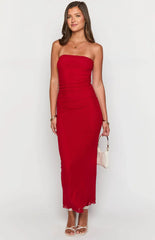Imogen Red Maxi Dress