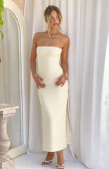 Morena Yellow Two Piece Maxi Dress