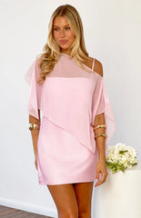 Chelsea Pink Sheer Chiffon Cape