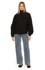 Ace Black Oversized Puffer Jacket