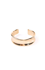 True Desire Gold Wavy Cuff Bangle (FREE over $120)