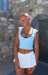Dulcie White Micro Skort