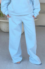 Pip Blue Mid Rise Slouch Fit Trackpants